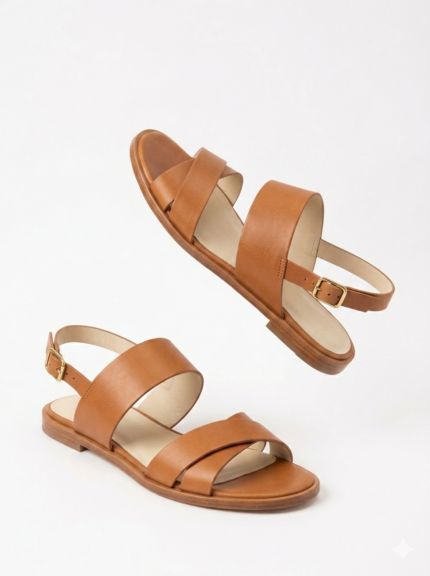 terra cotta double strap sandals snk32